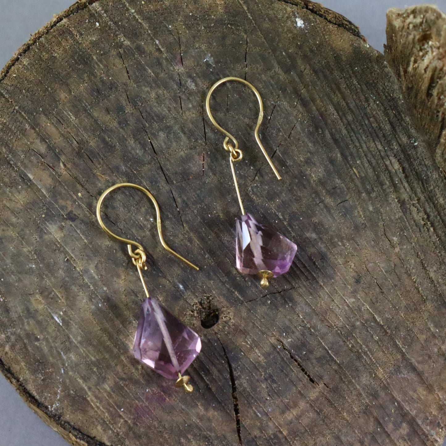 9ct Amethyst Earrings