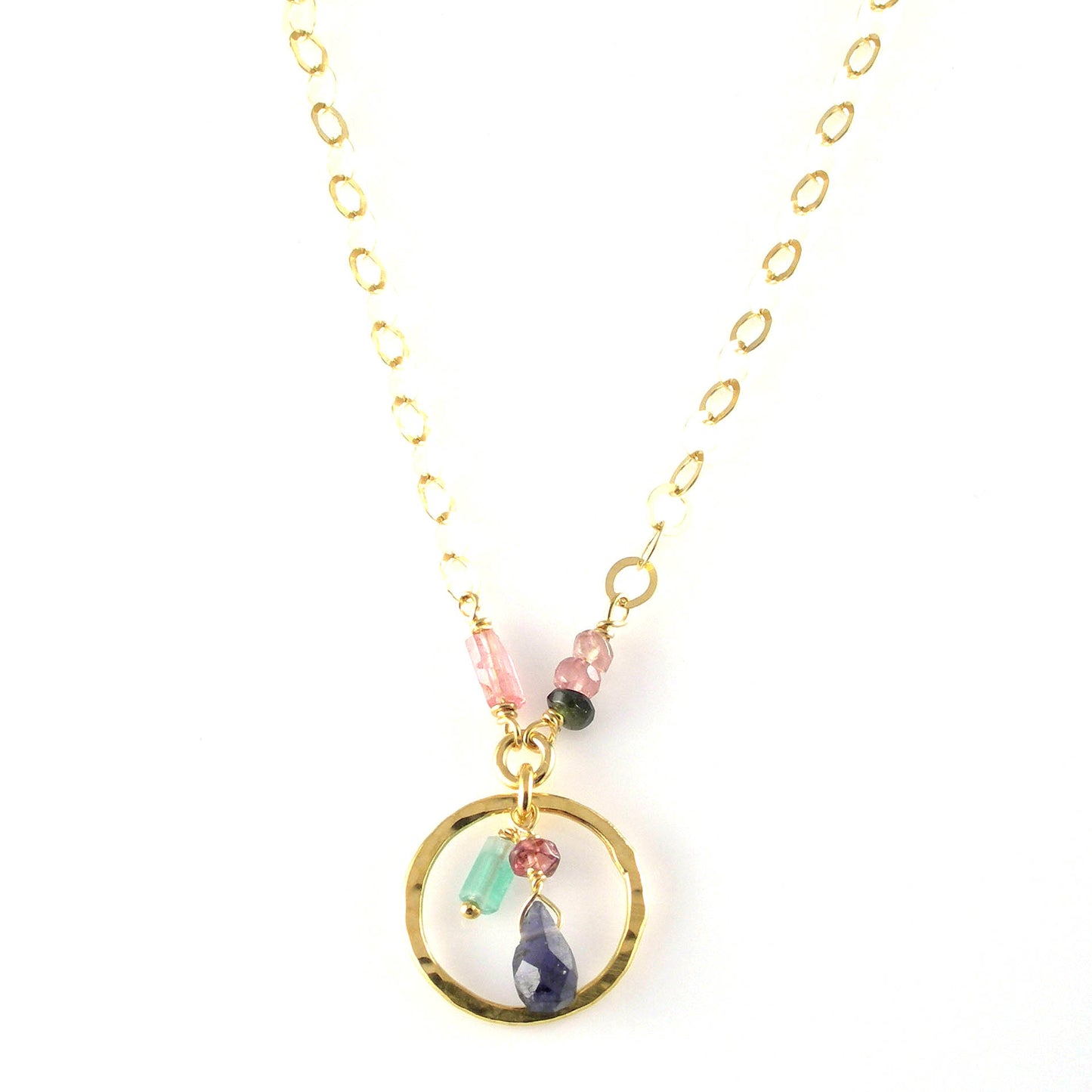 Tourmaline Gold Necklace - Karen Morrison Jewellery