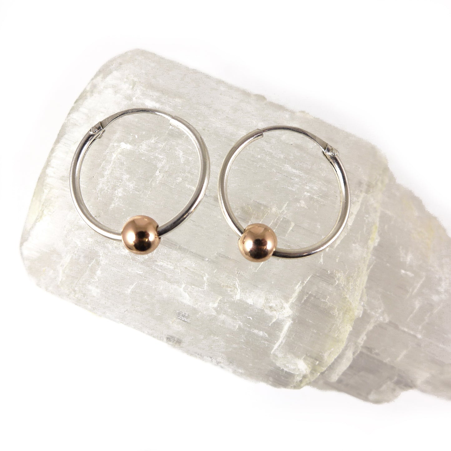 Silver & Gold Hoop Earrings - karen-morrison-jewellery