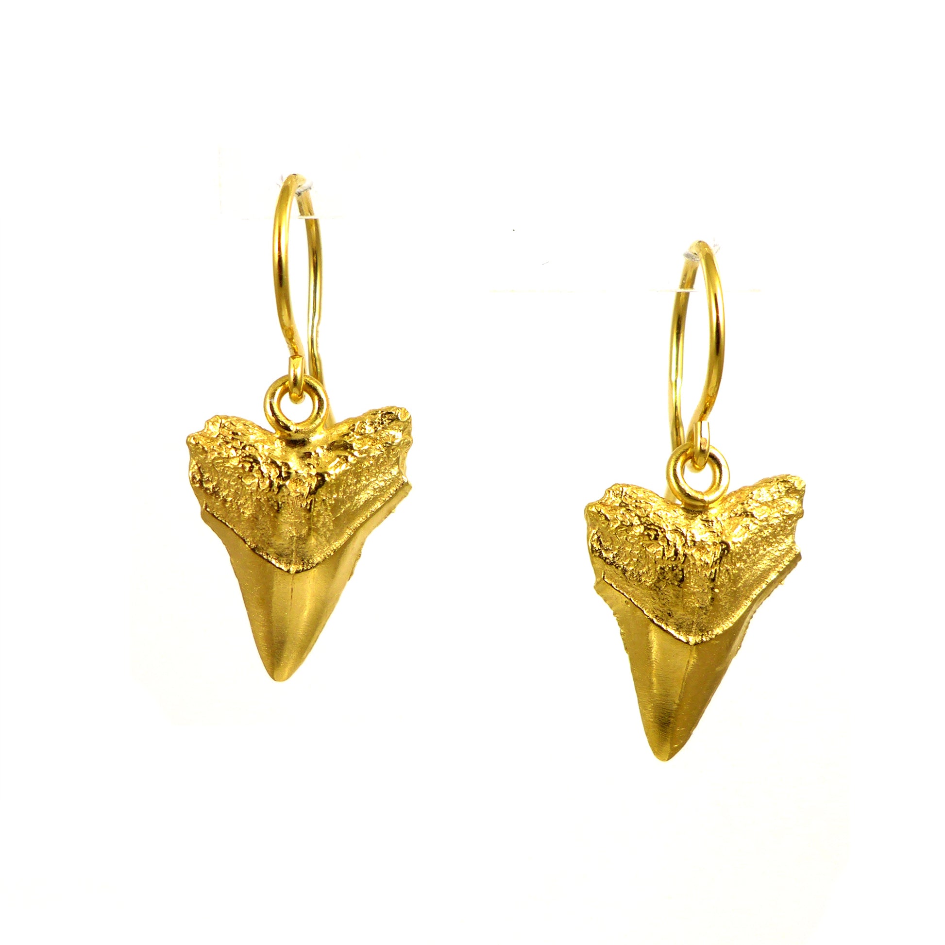 Gold Vermeil Sharks Tooth Earrings - Karen Morrison Jewellery