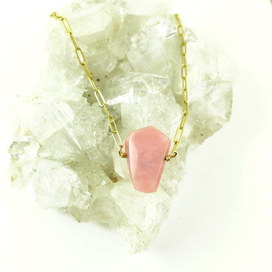 Pink Opal Necklace