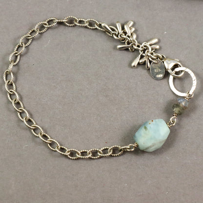 Aquamarine Sterling Silver Bracelet - Karen Morrison Jewellery