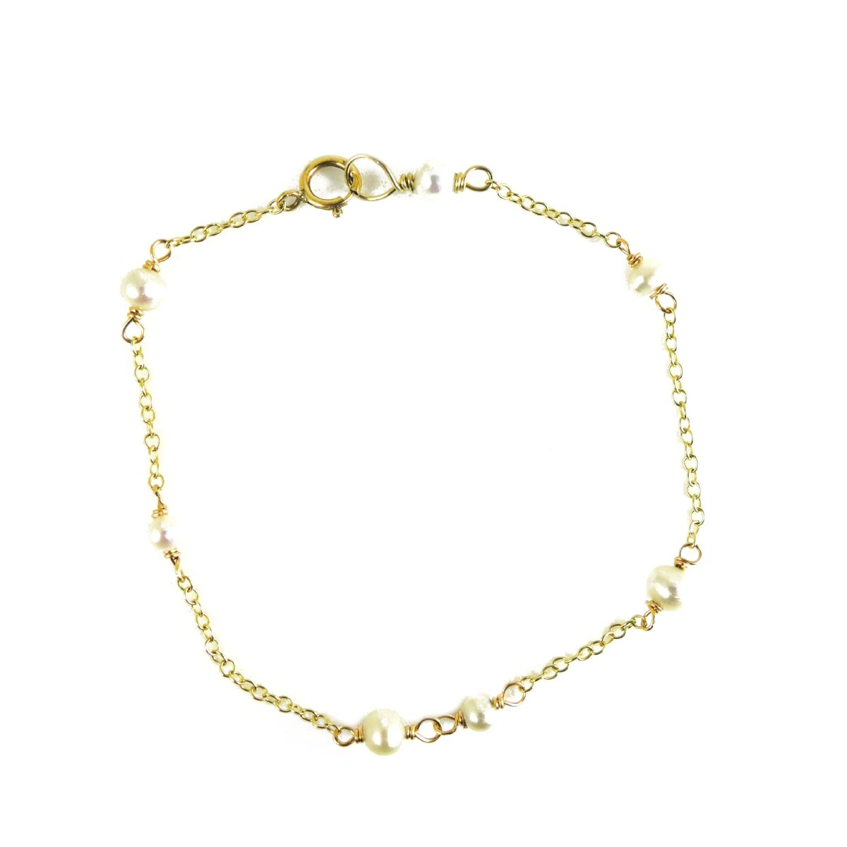 Freshwater Pearl & 9ct Gold Bracelet - karen-morrison-jewellery