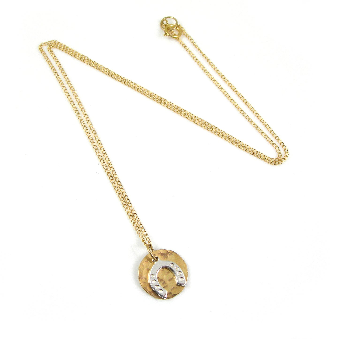 Horseshoe 9ct Gold Necklace - karen-morrison-jewellery