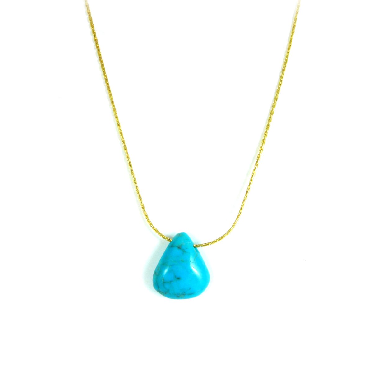 Turquoise and Gold Filled Necklace - karen-morrison-jewellery