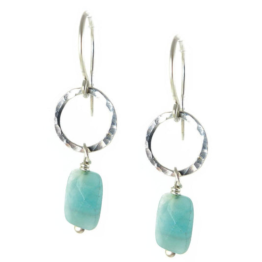 Amazonite Earrings - karen-morrison-jewellery