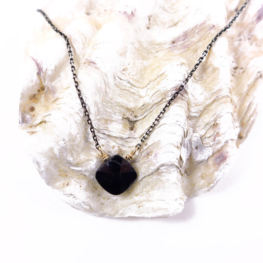 Black Spinel  Necklace - karen-morrison-jewellery