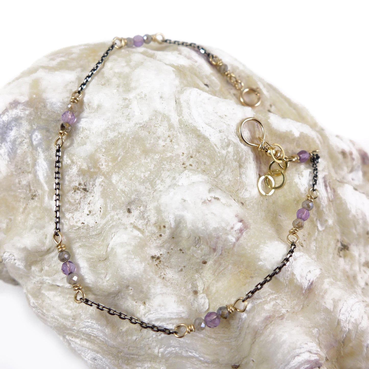Amethyst & Labradorite Bracelet - karen-morrison-jewellery