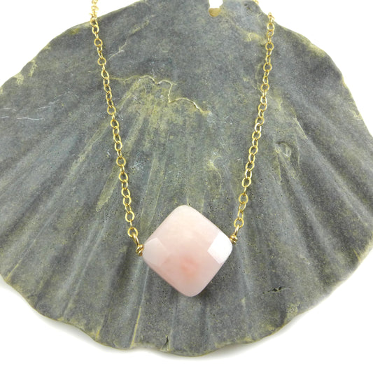 Pink Opal Necklace - karen-morrison-jewellery
