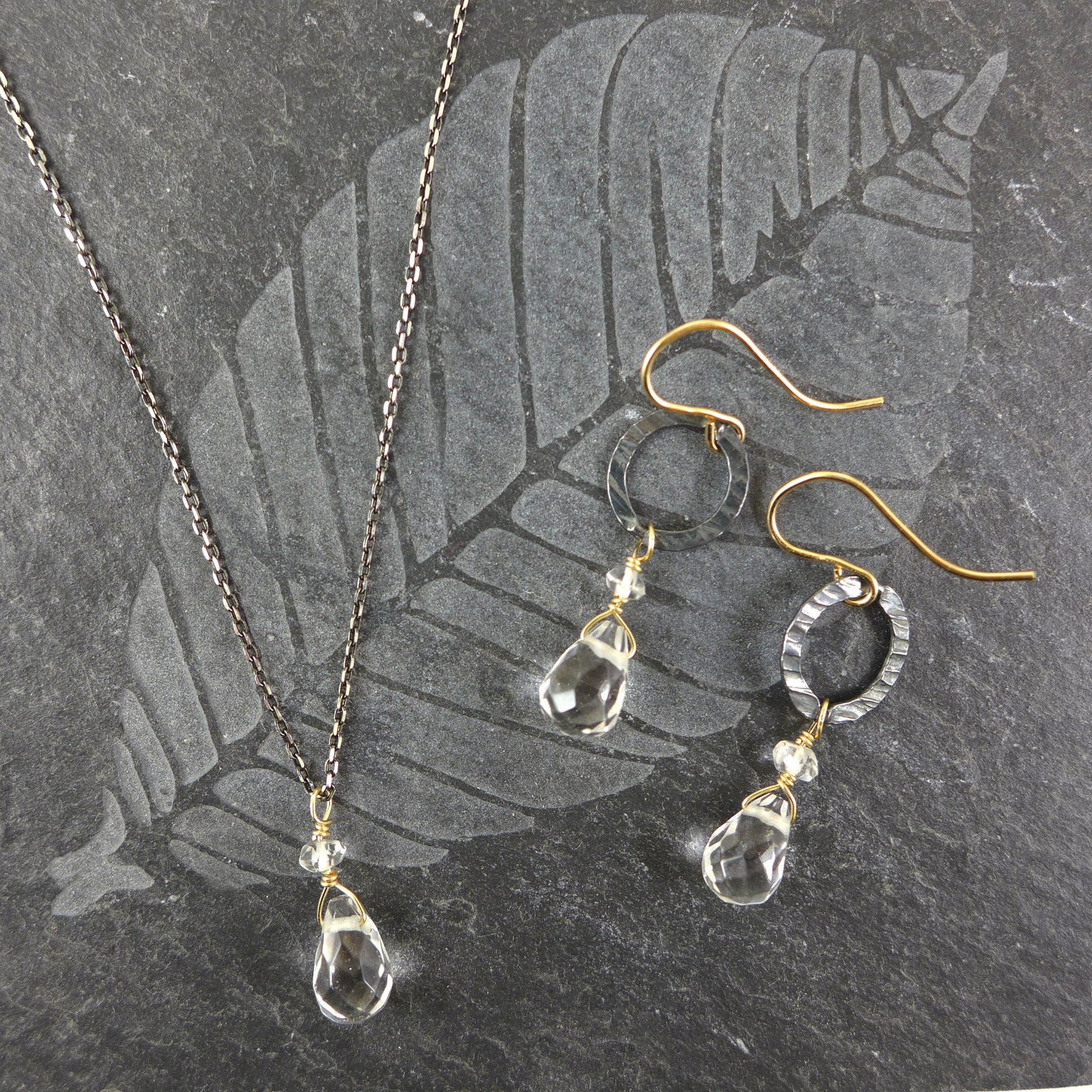 Rock Crystal Necklace - karen-morrison-jewellery