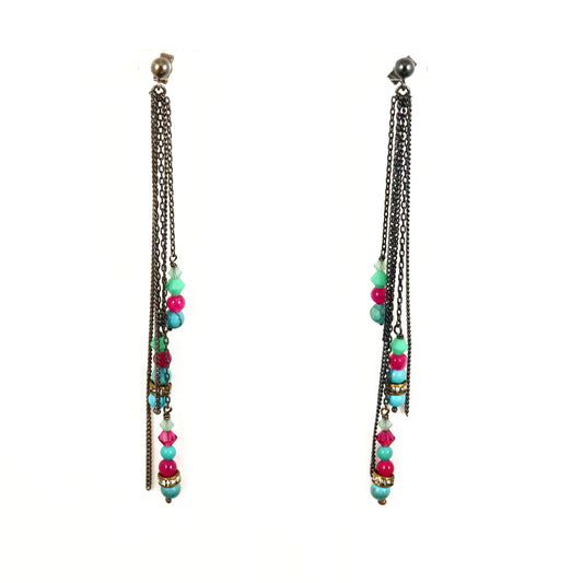 SALE - Vibrant gemstone earrings
