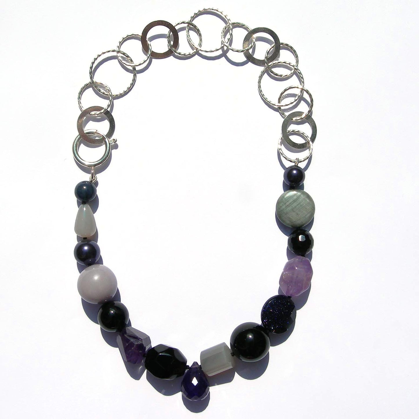 Amethyst Gemstone Necklace - ONE OF A KIND - Karen Morrison Jewellery