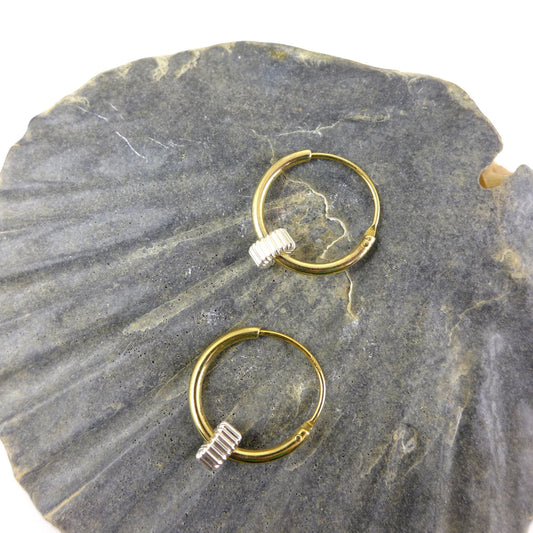 Gold & Silver Hoop Earrings - karen-morrison-jewellery