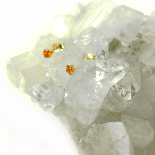 Carnelian Stud Earrings - Karen Morrison Jewellery